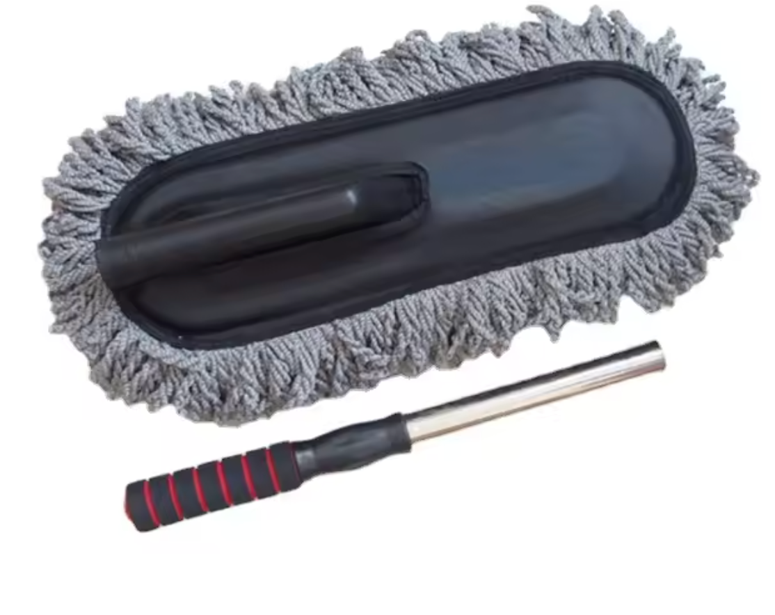 Scratch-Free Microfiber Car Duster with Extendable Handle